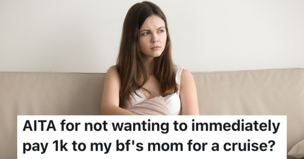 woman sitting on a couch