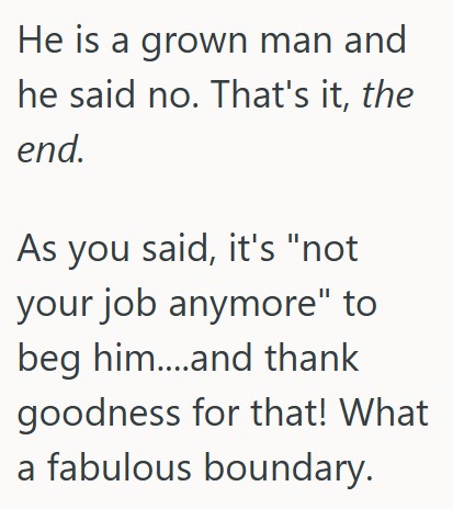 comment 1 44 Her Husband Said He Couldnt Go To A Campus Visit For Their Son, So She Booked Travel Without Him, But At The Last Minute He Changed His Mind