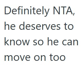 comment 1 59 A Girl In Their Friend Group Was Cheating On Her Boyfriend, But They Arent Sure If They Should Tell Him Because They Know It Would Upset Her