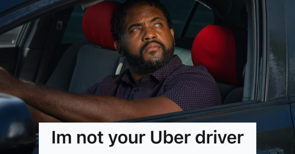 confused driver sitting in his car