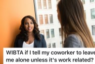 Office Assistant Keeps Getting Cornered By A Chatty Coworker Every Morning, So They Want To Tell Her To Stop Talking Unless It’s Work-Related