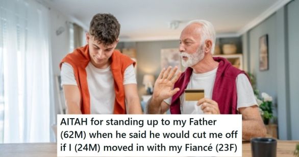 Father cutting off son