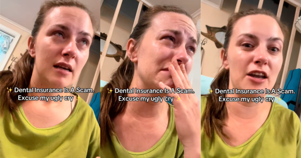 woman talking about dental care