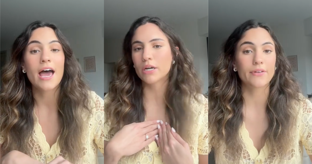 woman talking about target