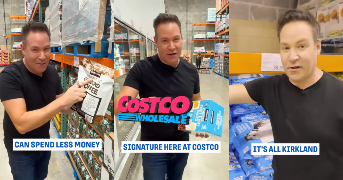 man in a costco store