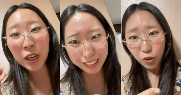 woman talking to tiktokkers