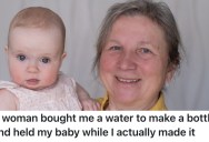 New Mom’s Baby Started Crying In Public, So A Stranger Stepped In And Helped Her Calm The Baby Down While She Made A Bottle