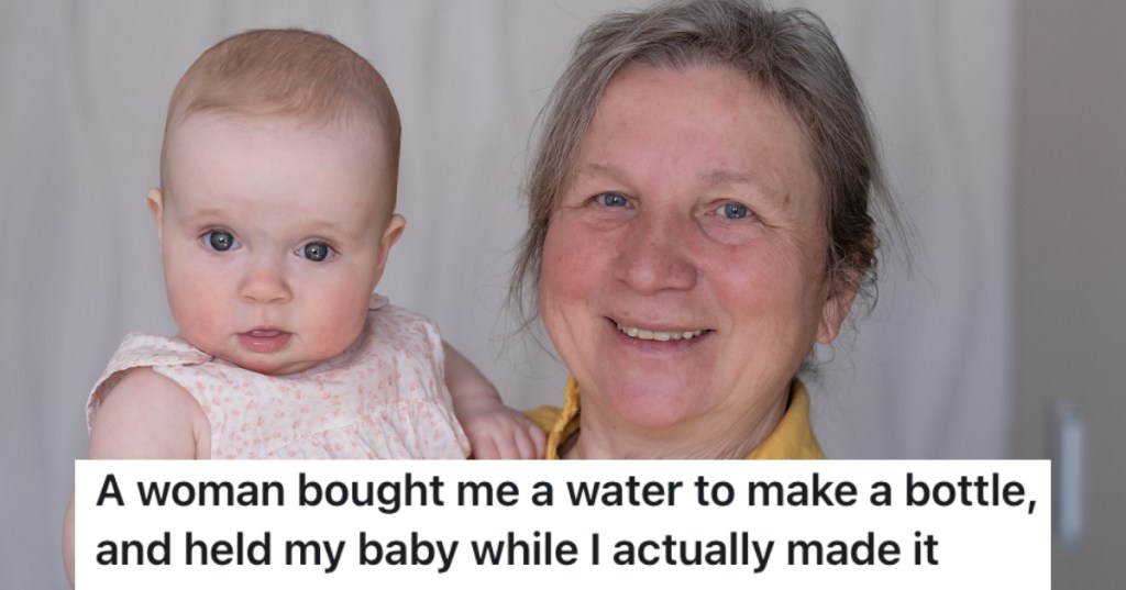 woman holding a baby