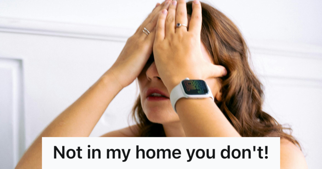 exhausted woman putting her hands up