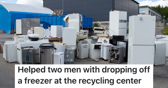 appliances at a recycling center