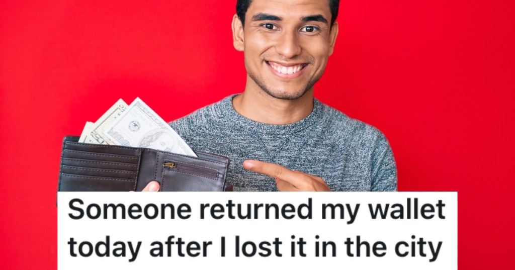 man holding a wallet