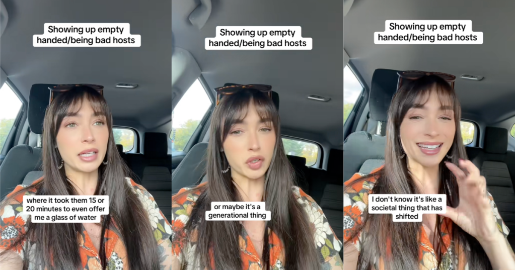 woman talking to tiktokkers