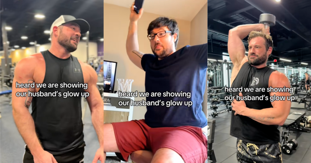 man working out at a gym