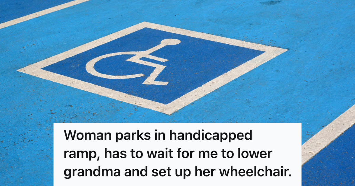 handicapped parking space