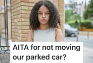 An Apartment Dweller’s Neighbor Wanted Her To Move Her Car So His Granddaughter’s Friend Could Park There, But She Won’t Do It Because It’s Open Parking