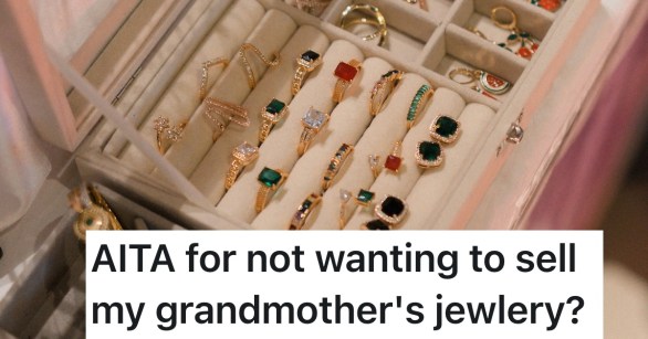 grandmother's jewelry in a jewelry box
