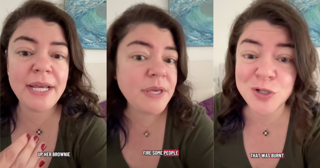 woman talking about fire safety