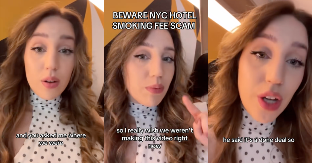 woman talking to tiktokkers