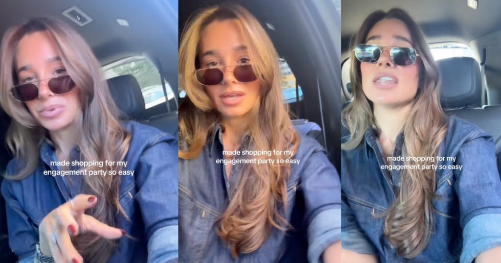 woman talking to tiktok viewers