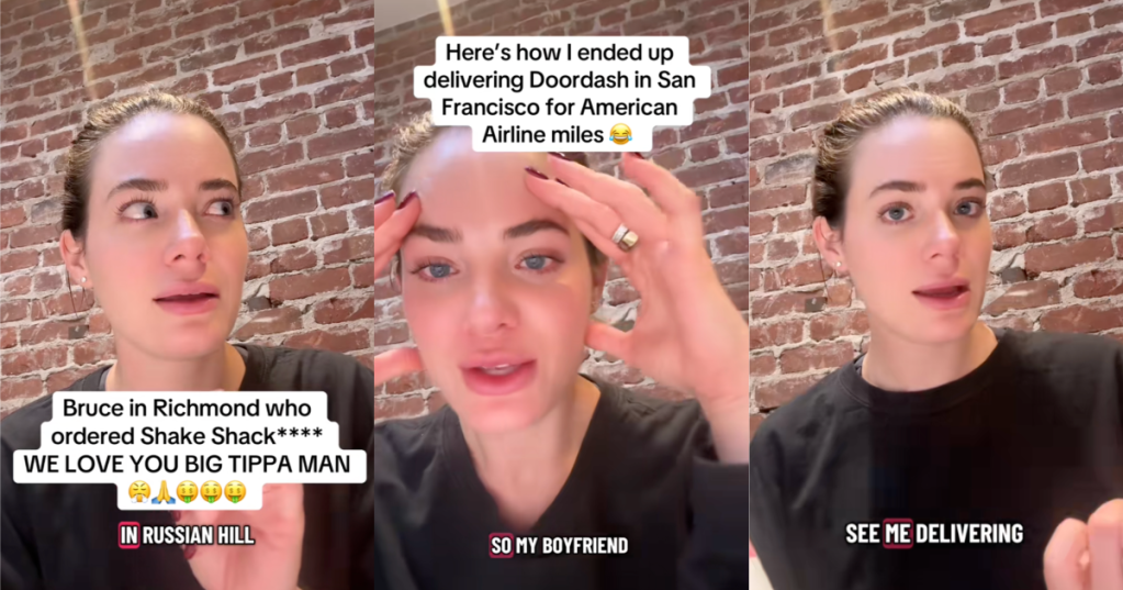 woman talking to tiktokkers