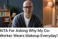 A Bald Worker Was Asked Why He Wears Hats Every Day, And He Responded By Asking The Woman Why She Wears Makeup Every Day