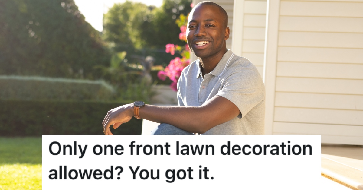 man on his front porch