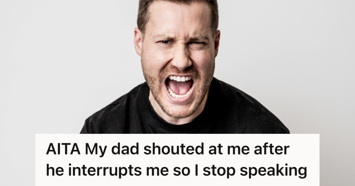 man with a beard shouting loudly