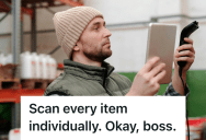 Retail Worker Obeyed His Boss’s Ridiculous Scanning Policy, So He Proved Just How Fast Efficiency Could Disappear