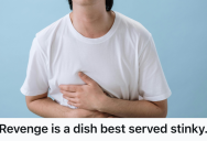 Man Experienced A Stomach Disaster At The Gas Station, So He Used It To Shut Down A Rude Customer In The Funniest Way