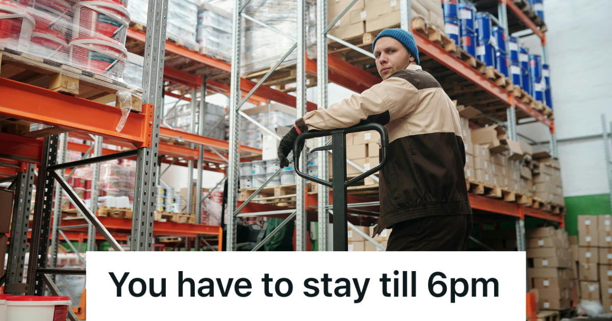 man working in a warehouse