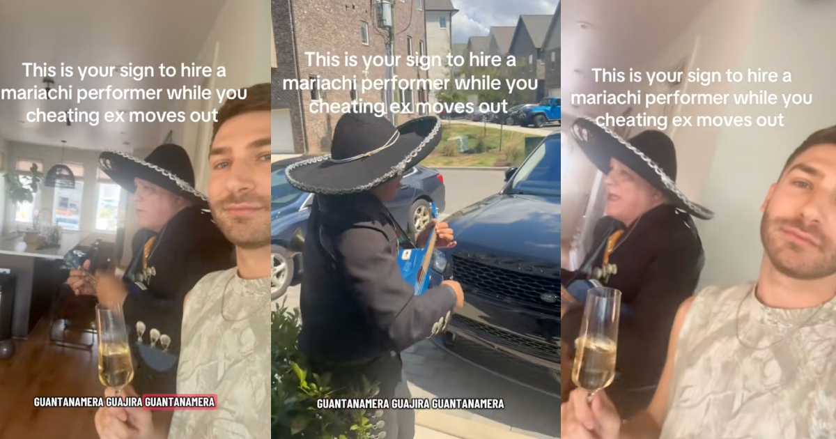 man with a mariachi singer