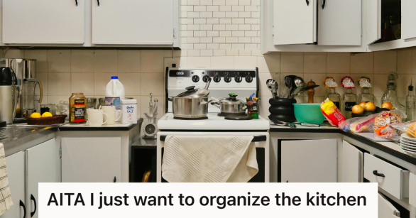 messy kitchen countertops