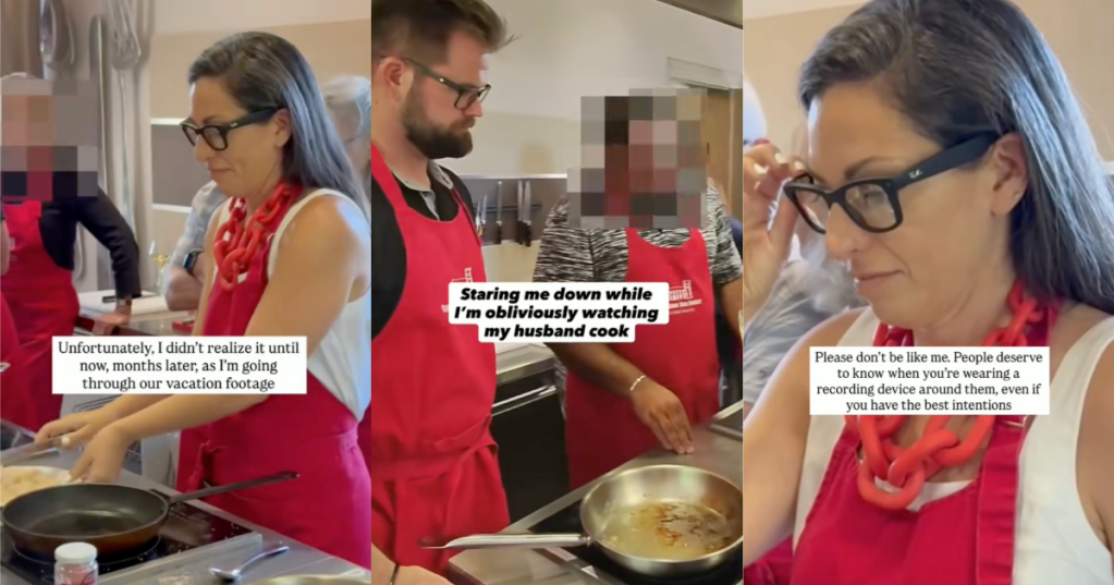 woman in a cooking class