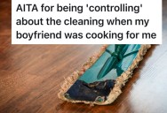 Overworked Mom Tries To Keep Her Kitchen Clean While Boyfriend Cooks Dinner, But He Says She’s Too Controlling