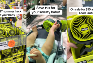 A Mom Recommended A Fan She Bought That Always Keeps Her Baby Cooled Off In Hot Weather