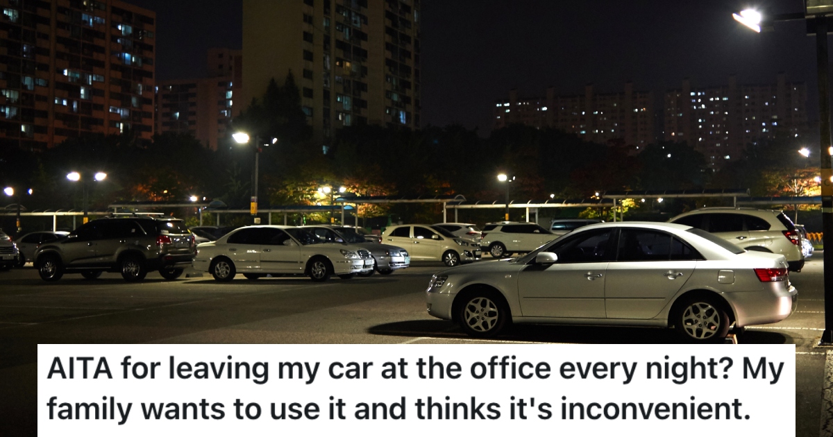 parking lot at night