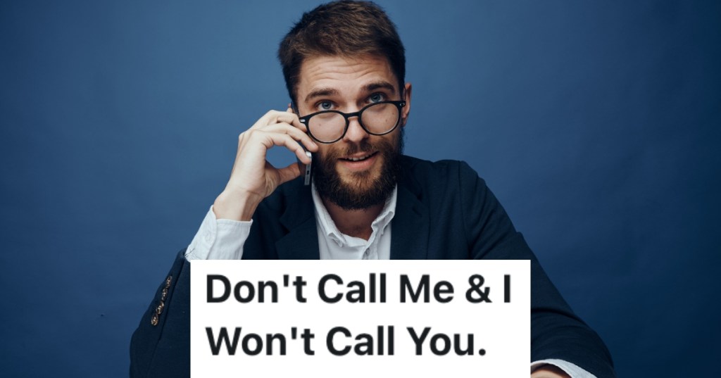man on a phone call