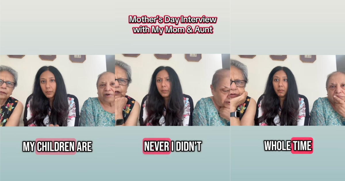 three women talking to tiktokkers