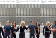 A New Yorker Got Annoyed With A Group Of TikTokkers Making A Video On A Sidewalk
