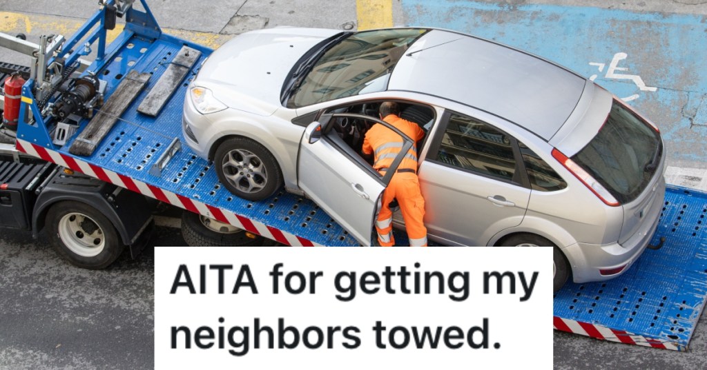 car being towed away