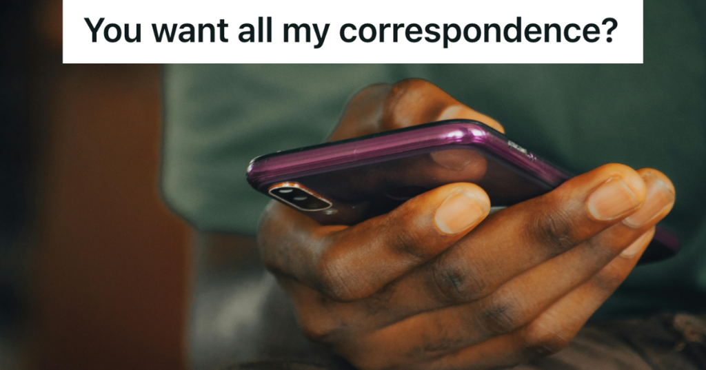 person holding their smartphone