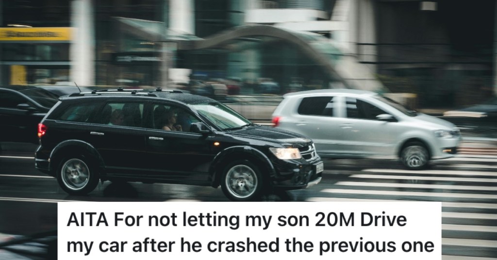 cars speeding down the road