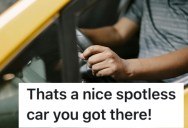 Some Jerk Dangerously Cut Him Off In An Empty Parking Lot, So He Took Swift Revenge Using An Ice Cream Cone