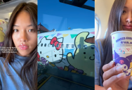 A Traveler Showed Folks What It Was Like To Fly On A Hello Kitty-Themed Airplane