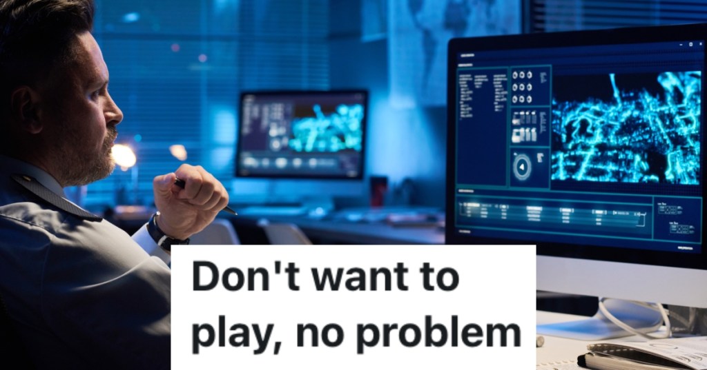 man working on a computer