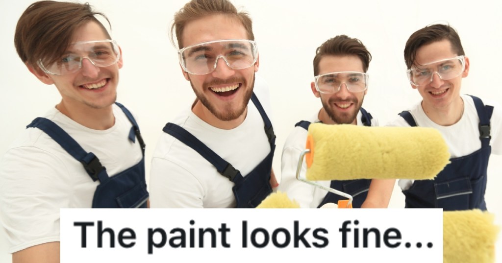 men with paint rollers