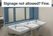 Building Manager Was Forced To Comply With A Confusing Rule, So He Outwitted Bureaucracy With One Clever Symbol