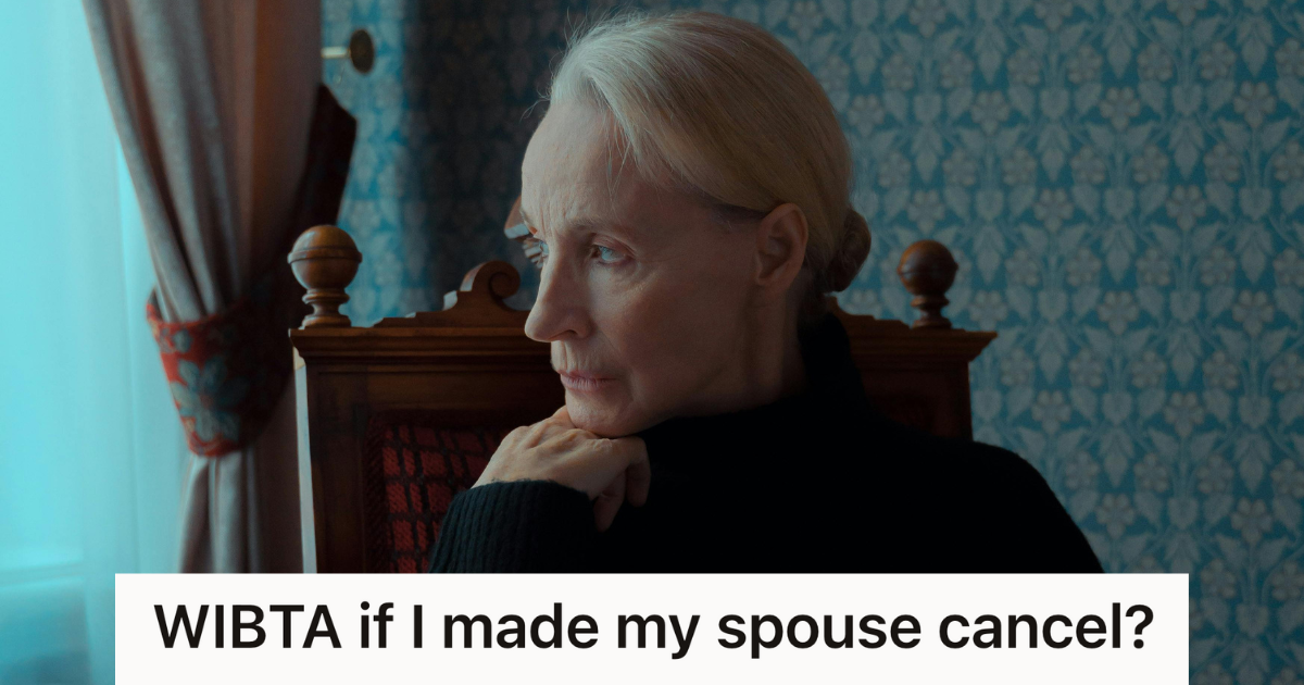 sad older woman looking out the window