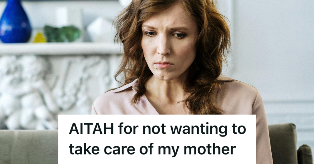 sad woman sitting on couch