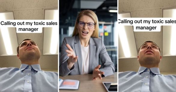 Salesman getting yelled at